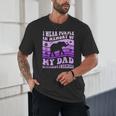 I Wear Purple In Memory Of My Dad Alzheimer's Awareness Day Unisex T-Shirt