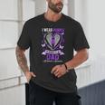 I Wear Purple In Memory Of My Dad Alzheimer's Awareness Unisex T-Shirt