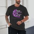 I Wear Purple In Memory Of My Mom Pancreatic Cancer Ribbon Unisex T-Shirt I Wear Purple In Memory Of My Mom Pancreatic Cancer Ribbon Unisex T-Shirt
