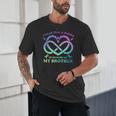 I Wear Teal & Purple Memory Of My Brother Suicide Prevention Unisex T-Shirt I Wear Teal & Purple Memory Of My Brother Suicide Prevention Unisex T-Shirt