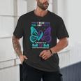 I Wear Teal And Purple In Memory Of My Mom Unisex T-Shirt