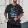 I Wear Teal And Purple In Memory Of My Sister Unisex T-Shirt I Wear Teal And Purple In Memory Of My Sister Unisex T-Shirt