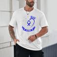Blue In Memory Of Grandson Colon Cancer Awareness Shirts Premium Unisex T-Shirt