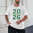 Class Of 2026 Graduation Varsity Green And On The Back Unisex T-Shirt