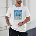 Frutiger Aero Aesthetic Tech Computer Aquarium Tarot Card Raglan Baseball Tee Unisex T-Shirt