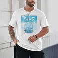 Frutiger Aero Aesthetic Tech Kawaii Milk Underwater Fishes Raglan Baseball Tee Unisex T-Shirt Frutiger Aero Aesthetic Tech Kawaii Milk Underwater Fishes Raglan Baseball Tee Unisex T-Shirt