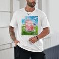 Frutiger Aero Aesthetic Tech Kawaii Strawberry Milk Fishes Raglan Baseball Tee Unisex T-Shirt Frutiger Aero Aesthetic Tech Kawaii Strawberry Milk Fishes Raglan Baseball Tee Unisex T-Shirt