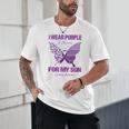 I Wear Purple In Memory For My Son Epilepsy Awareness Ribbon Unisex T-Shirt I Wear Purple In Memory For My Son Epilepsy Awareness Ribbon Unisex T-Shirt