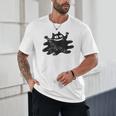 Yk2 Grunge Scary Cat With Tail Tomboy 90s Nostalgia Indie Unisex T-Shirt