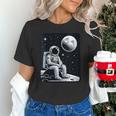 Aesthetic Spaceman Astronaut On The Moon Space Introvert Unisex T-Shirt