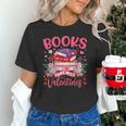 Books Are My Valentine Coquette Bow Book Flower Girl Women Unisex T-Shirt