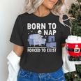 Born To Nap Forced To Exist Lazy Skeleton Couch Introverts Unisex T-Shirt