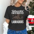 Chocolate Lab Dog Introvert Chocolate Labrador Retriever Unisex T-Shirt