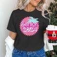 Class Of 2024 Senior Pink Retro Classic Girl Grad Graduation Unisex T-Shirt