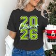 Class Of 2026 Graduation Varsity Lime Green Letters Unisex T-Shirt