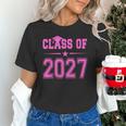 Class Of 2027 Pink Girls Shirt Graduation Unisex T-Shirt