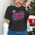 Coquette Pink Bow Senior 2027 Class Of Graduation Unisex T-Shirt