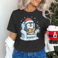 Cute Christmas Penguin Reading Book Cozy Winter Holiday Art Unisex T-Shirt Cute Christmas Penguin Reading Book Cozy Winter Holiday Art Unisex T-Shirt
