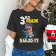 Dinosaur Graduation Cap Gown 3rd Grade Graduate Nailed It Unisex T-Shirt