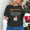 Dog-Trovert Shih Tzu Humor Definition Introvert Unisex T-Shirt
