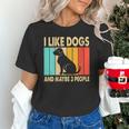 I Like Dogs And Maybe 3 People Introvert Unisex T-Shirt