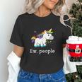 Ew People Unicorn Lover Introvert Rainbow Unicorn Unisex T-Shirt