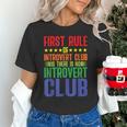 First Rule Of Introvert Club Is There Is No Introvert Club Unisex T-Shirt