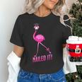 Flamingo Nailed It Graduation Flamingo Unisex T-Shirt