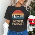 Floppy VHS Cassette Never Forget Retro 80s 90s Nostalgia Unisex T-Shirt