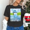 Frutiger Aero Aesthetic Tech Water Fishes Monitor Screen Unisex T-Shirt