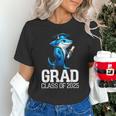 Grad Class Of 2025 Boys Shark Graduation Graduated Unisex T-Shirt