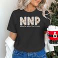 Groovy NNP Neonatal Nurse Practitioner Floral Graduation Unisex T-Shirt