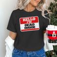 Hello I'm Dead Inside Name Tag Sarcastic Introvert Unisex T-Shirt Hello I'm Dead Inside Name Tag Sarcastic Introvert Unisex T-Shirt