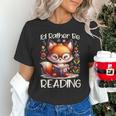 I'd Rather Be Reading Cute Fox Book Lover Reader Bookworm Unisex T-Shirt I'd Rather Be Reading Cute Fox Book Lover Reader Bookworm Unisex T-Shirt