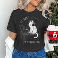Introvert Cat With Coffee On Computer Antisocial Emo Goth Unisex T-Shirt Introvert Cat With Coffee On Computer Antisocial Emo Goth Unisex T-Shirt