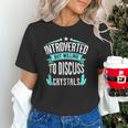 Introvert Quote Introverted But Willing To Discuss Crystals Unisex T-Shirt Introvert Quote Introverted But Willing To Discuss Crystals Unisex T-Shirt