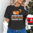 Introverts Cat Lover Introvert Antisocial Cats Anti Social Unisex T-Shirt