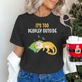It's Too Peopley Outside Introvert And Cat Lover Unisex T-Shirt It's Too Peopley Outside Introvert And Cat Lover Unisex T-Shirt
