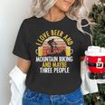 Mountain Biking Beer Drinking Introvert Sayings For Cyclist Unisex T-Shirt