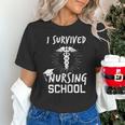 Nursing School Graduation Shirt I Survived RN Gift Unisex T-Shirt