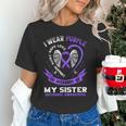 Overdose Awareness Shirt In Memory Of Sister Purple Ribbon Unisex T-Shirt Overdose Awareness Shirt In Memory Of Sister Purple Ribbon Unisex T-Shirt