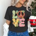 Peace Sign Love Groovy Vibes Costume Nostalgia 1980s Fashion Unisex T-Shirt