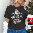 Please Chew Quieter Introvert Christmas Bird Lover Unisex T-Shirt Please Chew Quieter Introvert Christmas Bird Lover Unisex T-Shirt
