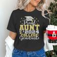 Proud Aunt Of 2024 College Graduate Family 24 Graduation Unisex T-Shirt