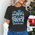 Proud Aunty Of 2024 College Graduate Family 24 Graduation Unisex T-Shirt