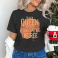 Queen Associate Degree Afrocentric GraduationShirt Unisex T-Shirt