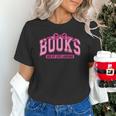 Retro Pink Coquette Bow Valentine Book Lover Varsity Unisex T-Shirt