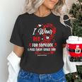 Ribbon Blood Cancer Angel Memory Support Dad Mom Red Unisex T-Shirt Ribbon Blood Cancer Angel Memory Support Dad Mom Red Unisex T-Shirt