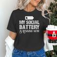 Sarcastic Anti Low Social Battery Social Introvert Unisex T-Shirt
