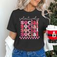 Selectively Social Sarcastic Introvert Humor Unisex T-Shirt Selectively Social Sarcastic Introvert Humor Unisex T-Shirt